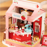 DIY Miniature House- Strawberry Milk