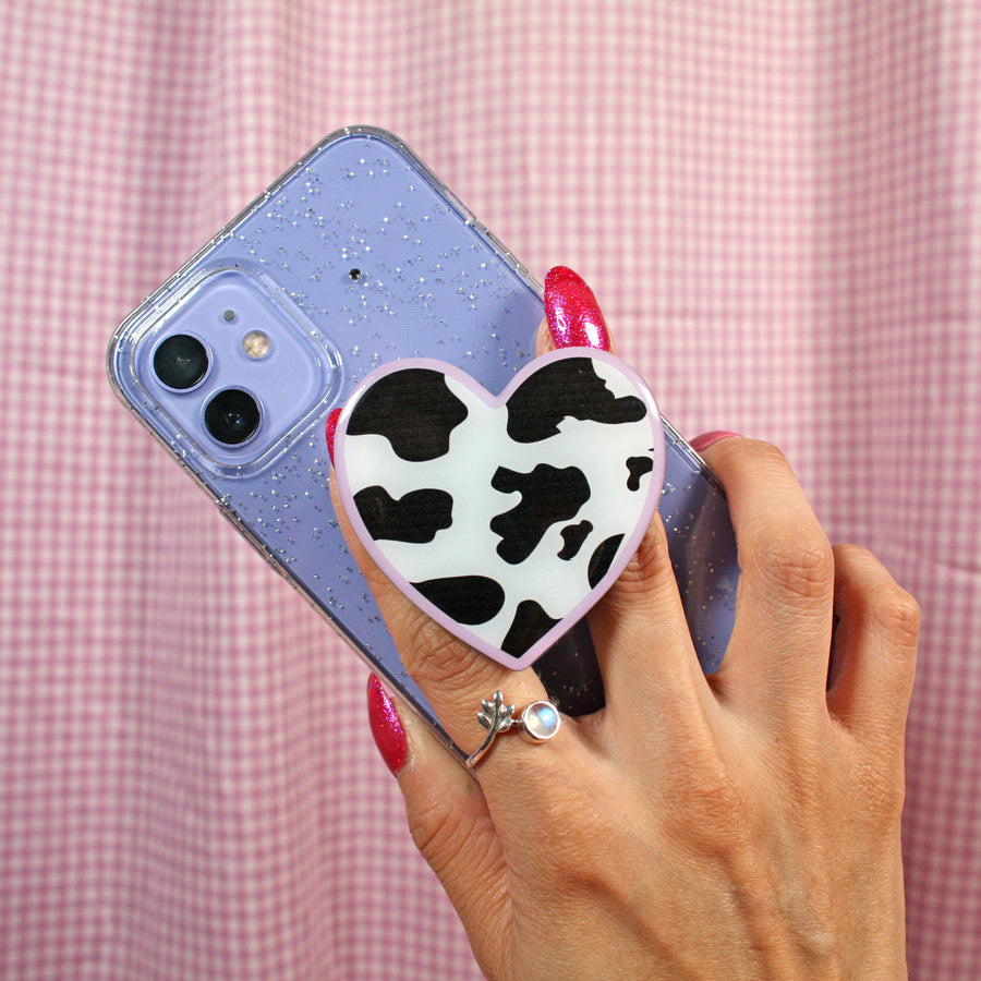 Moo Heart Phone Grip