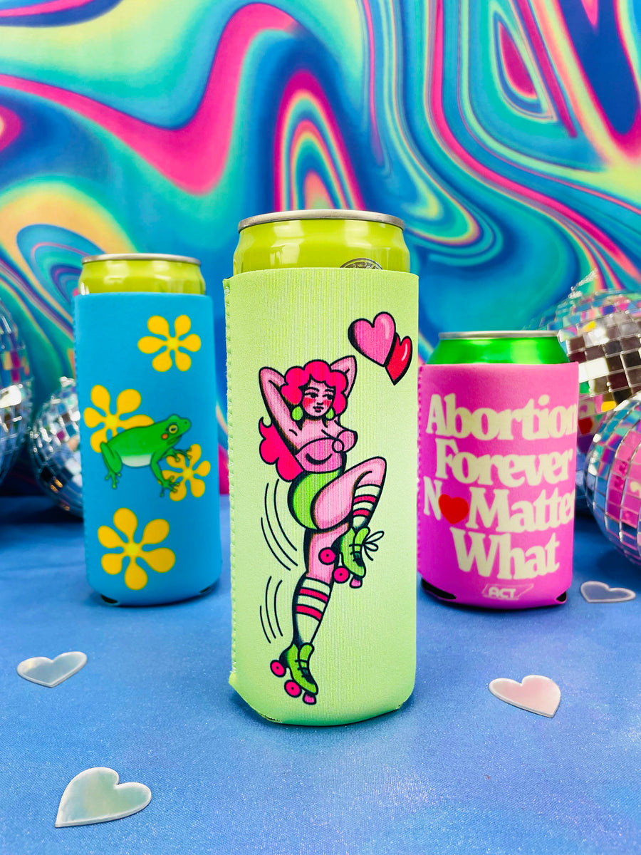 Skatin Babe Seltzer Koozie