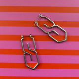 S Earrings- Silver