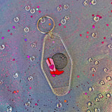 Disco Cowgirl Motel Keychain