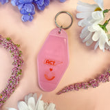 Abortion Forever Heart Motel Keychain