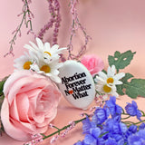 Abortion Forever Heart Coin Pouch Keychain