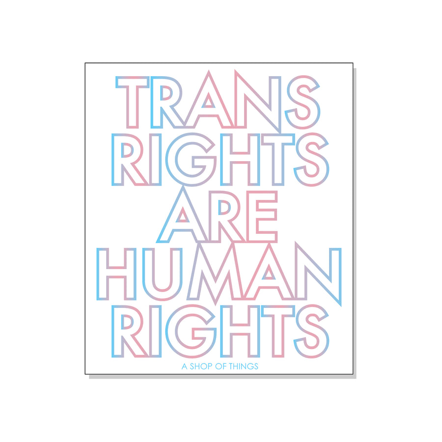 Trans Rights are Human Rights sticker